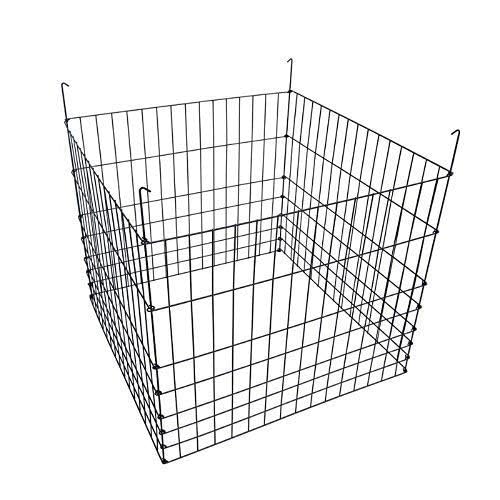 Garden Wire Compost Bin 36x36x30 inches, Black, Garden Bed Fencing