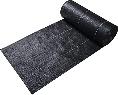 1.4ftx100ft Weed Barrier Landscape Fabric Heavy Duty,Weed Block Gardening Ground Cover Mat, Weed Control Garden Cloth ,Woven Geotextile Fabric for Underlayment,Commercial Driveway Fabric - size: 3.2oz-1.4ftx100ft