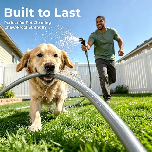 50 ft Sliver Hybrid Garden Hose 5/8”, Greens Word, Male to Female Fittings - size: 5/8 in. x 50 ft.