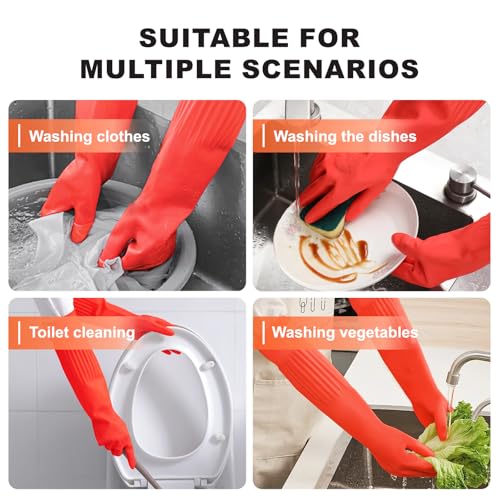 North Tower Kitchen Washing Room Gloves Fleece Lined 15",2 Pairs Large - size: Large(38cm)