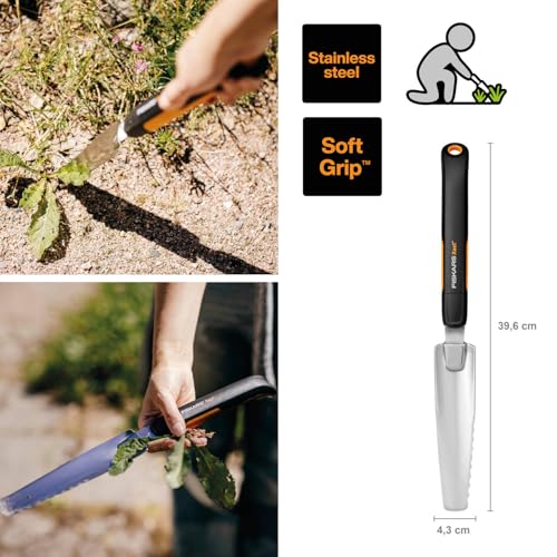 Fiskars Xact Extractor, Length: 39.6 cm, Black/Orange, Stainless Steel/Plastic, 1027046 - style: Weeders