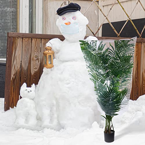 6 Pcs Winter Plant Covers Freeze Protection, 27.6 x 43.3 Inch - size: 27.6 x 43.3 Inch