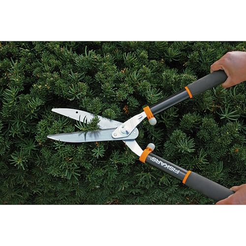 Fiskars 20" Power-Lever Garden Hedge Shears, Shrub Trimmer, 8” Blades - style: 20" Power-Lever