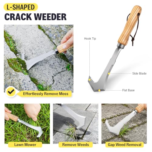 3 Pack Garden Weeding Tool Set, Crack & Crevice Weeder