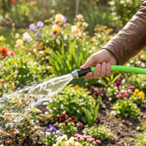 UNCO- Hybrid Polymer Leader Garden Hose, 5/8" ID x 6 FT, 3/4" Fittings - size: 6 Ft
