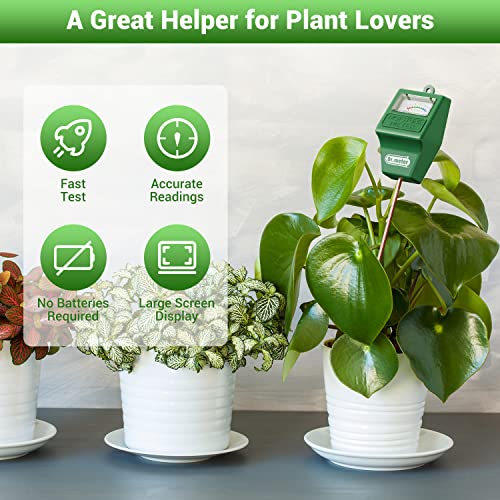 Dr.meter Soil Moisture Meter for Plants, Plant Water Gauge Test Kit - color: Green
