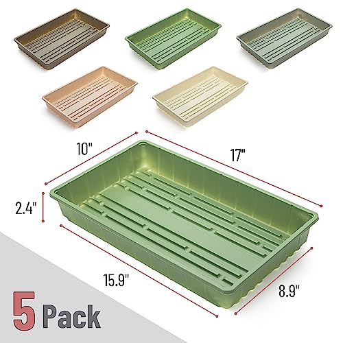 Mr. Pen- Seed Starter Trays, 5 Pack, 17"x10"x2.4" - color: Multicolor, size: 5 Pack