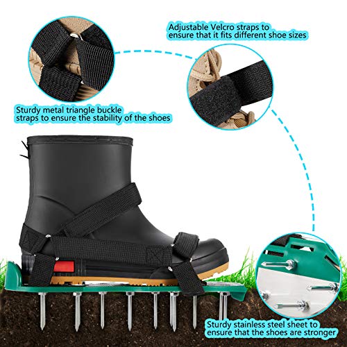 Aeration Shoes for Lawn, Free Installation, Universal Size - color: Green-1