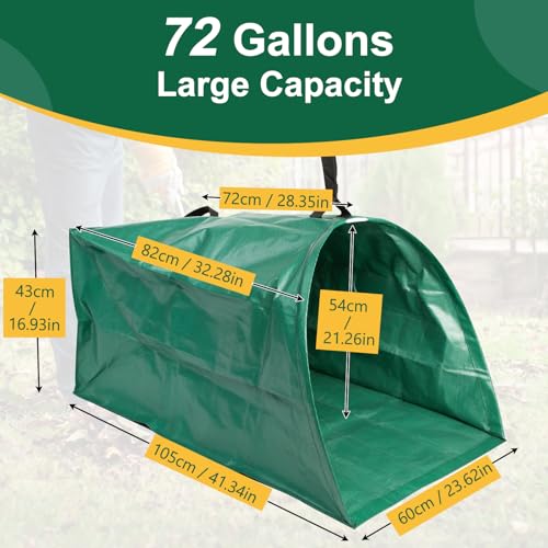 72 Gallon Lawn Leaf Bags, Yard Waste Bags, Leaf Collector, 1 Pack - size: 1 Count (Pack of 1)