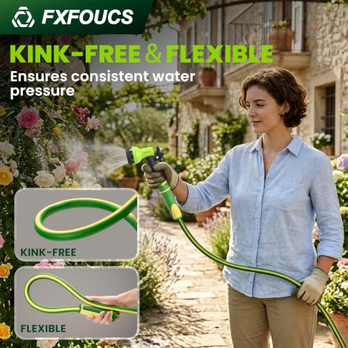 Garden Hose 10ft x 5/8", Heavy Duty Water Hose, Kink Resistant - color: Green, size: 10FT