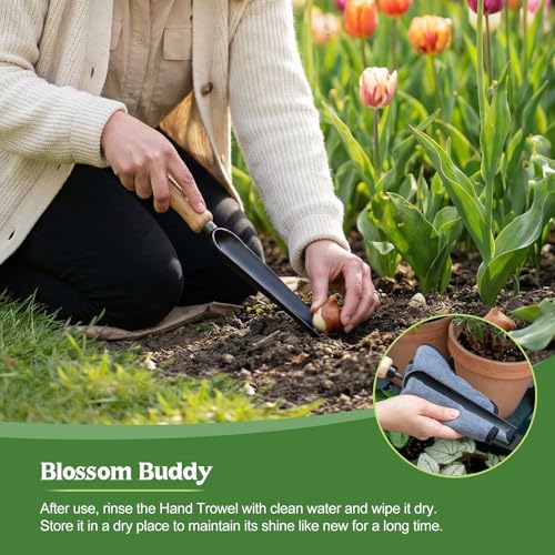 Snake Tongue Trowel, Garden Shovel for Root Weeding & Bulb Transplanter - size: 32.5CM Snake Tongue Trowel