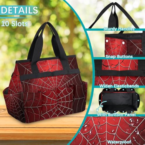 Gardening Tool Bag,Heavy Duty Garden Tote Bag,Portable Oxford Gardening Storage Basket Organizer Handbag with Pockets Handle,Hand Tools Gifts for Outdoor Garden Lawn - color: color-7