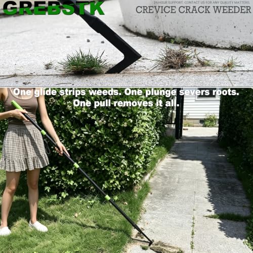 GREBSTK Crack Weeder Crevice Weeding Stainless Steel Tool Adjustable, 63 in - size: 63in Crack Weeder