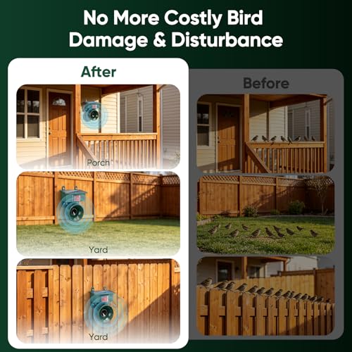 2026 Upgraded Solar Ultrasonic Bird Repellent Devices Outdoor