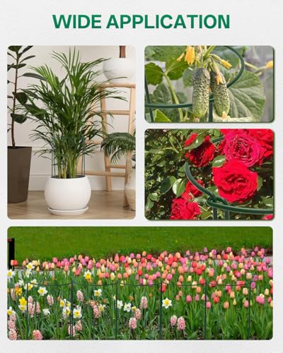 16 Pack 16 In Plant Support Stakes, Peony Cages And Supports with 15 Lable