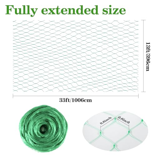 Sukh Bird Netting for Garden 13x33ft - Mesh Net for Garden Protection