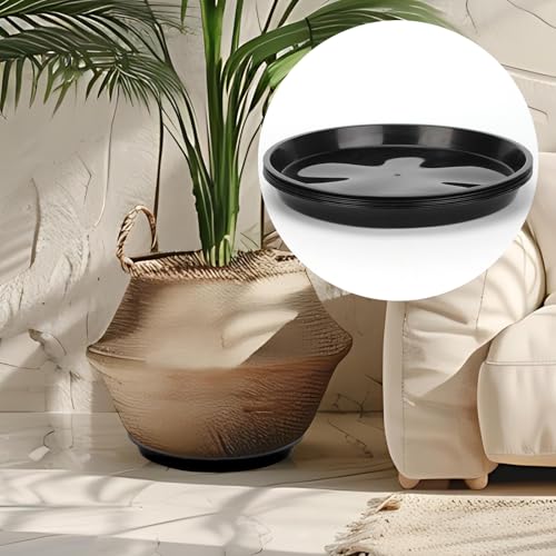6 Pack 8'' Plant Saucer Tray, Heavy Duty Round Plant Drip Trays