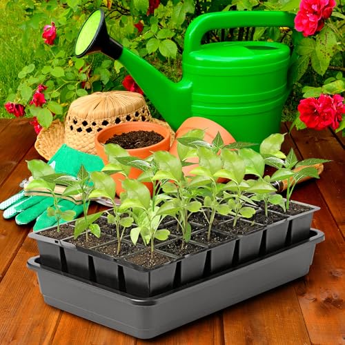 EBaokuup 8 Pcs 24-Cell Replacement Capillary Mats-13 x 8 Inches Self Watering Seed Starting Mat-Capillary Mats for Indoor Gardening Greenhouse Plant Seed Starting - color: 24cell-8pcs