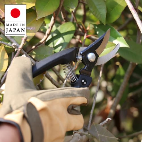 Senkichi Pruning Shears 180mm/7.1", Shock-Absorbing Grip - Japanese Pruner - size: 180mm (7.1")