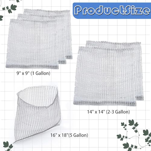 6Pcs 1/3/5 Gallon Root Guard Gopher Proof Wire Baskets for Root Protection - size: 1 Gallon 3 Gallon 5 Gallon