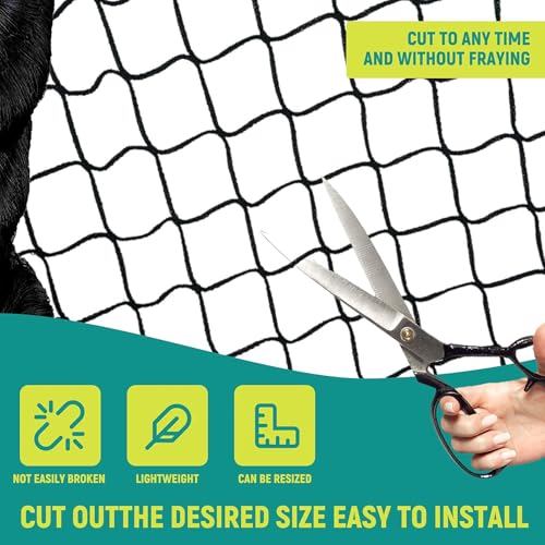 Bird Netting for Chicken Coop - 25x50ft Poultry Netting Garden Net