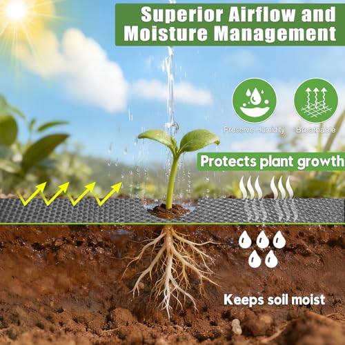 4oz Non-Woven Geotextile Weed Barrier Fabric, 3FTx100FT Heavy Duty Durable Landscape Fabric for Gardening, Landscaping, Erosion Control, French Drains, Ground Cover, Construction Projects (WN3X100) - style: WN3X100