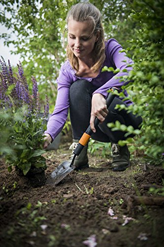 Fiskars QuikFit Trowel, Tool Head, Length: 31.5 cm, Boron Steel Trowel, Black/Orange, 1000730 - style: trowel