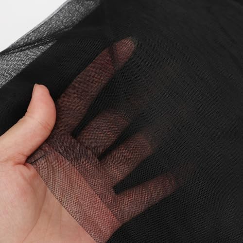 Mosquito for Patio, DIY Garden Mesh Netting, Bird Cover Net, Barrier Plant Vegetables Protection Net, Heavy Duty Netting for Balconies Patio Raised Bed Screen (Black, 6x0.75m) - color: Black