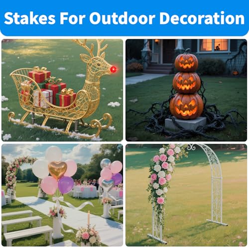 MySit 12 Inch 25 Pack Heavy Duty U Shaped Garden Stakes - size: 12 Inch