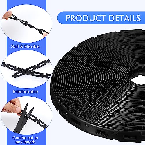 Wesiti 300 Ft Plastic Chain Lock Tree Tie, 1/2 Inch Wide Adjustable - size: 300 ft