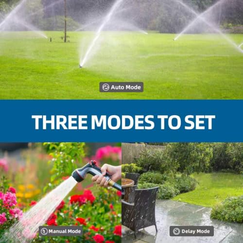 Digital programmable Water Timer, Hose Watering Timer for Garden, Dual outlets