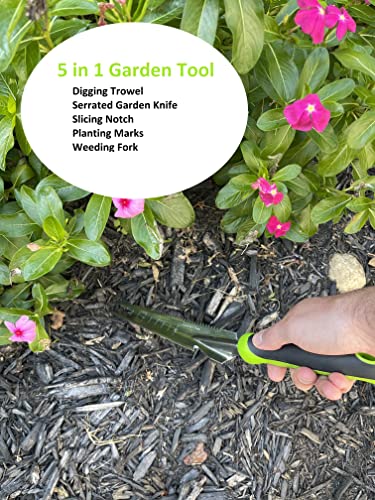 Garden Guru Hand Weeder Trowel with Ergonomic Handle – Stainless Steel Weeding & Digging Knife – Rust Resistant - Perfect for Weeding, Transplanting, Digging, Pruning, Cutting - size: 1 Pack