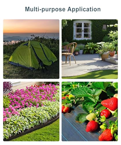 50 Pack of 8-inch Plastic Landscape Edging Spikes are Perfect for anchoring Weed barriers, Paver Edging, Artificial Turf, Grass Pathways, and More. - color: Black-50pcs
