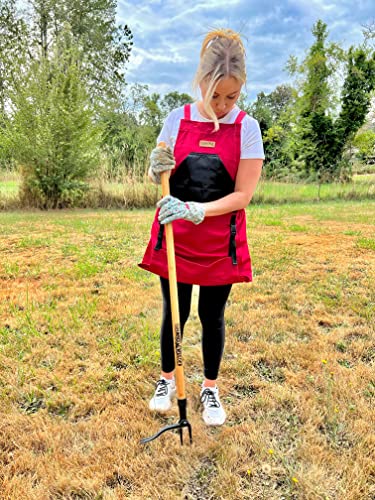 Grampa's Weeder + Grampa's Garden Apron - Bundle The Original Stand Up Weed Puller & Grampa's Garden Apron for The Easiest & Most Effective Weed Removal & Cleanup Combos