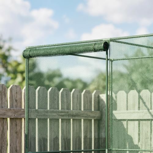 Outsunny 6' x 4' x 6' Crop Cage Plant Protection Tent, Green - color: Green, size: 6' x 4' x 6'