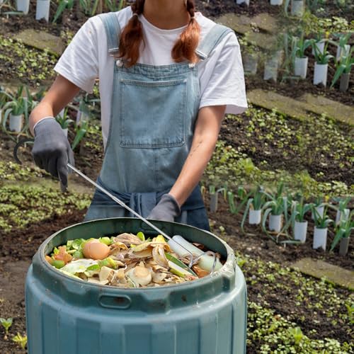 SQUEEZE master Compost Aerator-Compost Turner and Mixing Tool-Garden Aeration Tool - size: 31.5 inches