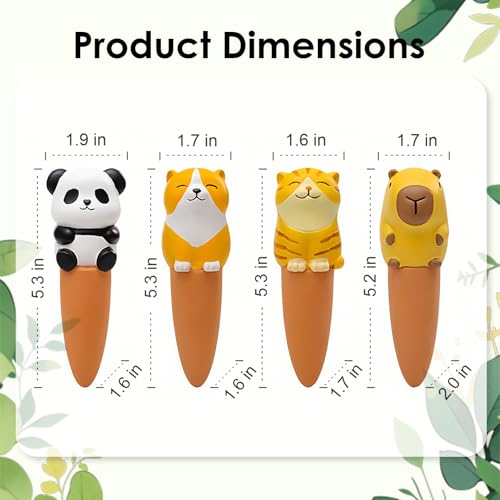 MCleanPin 4 Pack Plant Watering Spikes and Globes Handmade Terracotta Self-Watering Planter Insert Automatic Plant Waterer Devices for Indoor Outdoor Plants (Animal Paradise) - color: Animal Paradise
