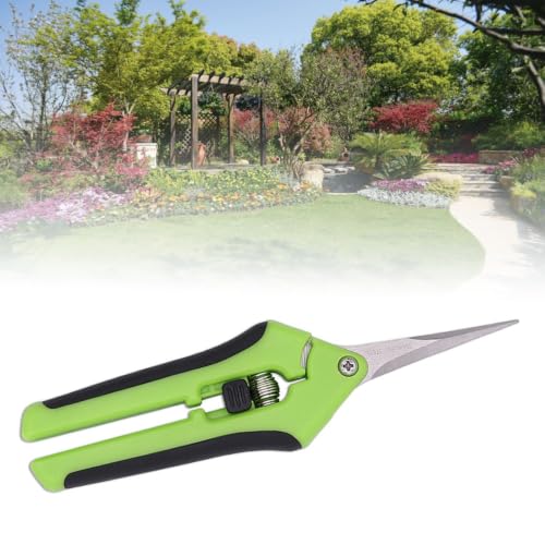 Stainless Steel Straight Precision Blades Spring Action Garden Tool with Ergonomic Comfort Grip for Flower Bonsai Plant Trimming & Maintenance
