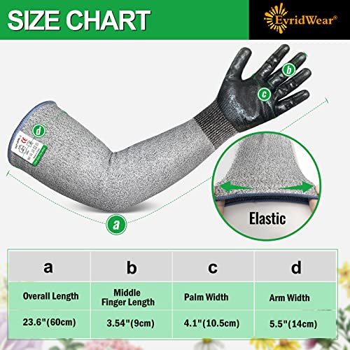 Evridwear Long Sleeve Gardening Gloves for Women & Men