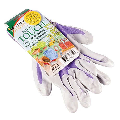 Brussel's Bonsai - Small Nitrile-Coated Gardening Gloves, Purple - size: Small