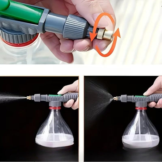 Handheld High-Pressure Air Pump Sprayer Manual Handheld High-Pressure Spray Pump with Adjustable Nozzle for Garden Weeding Plant Watering Household Cleaning