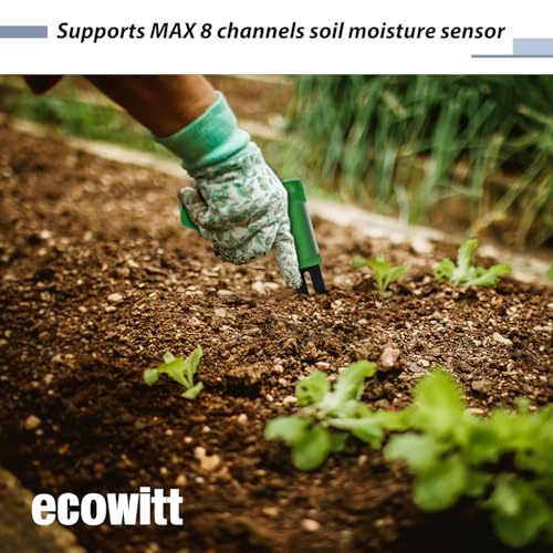 ECOWITT WH0291 Soil Moisture Tester Plant Soil Moisture Sensor Meter with Digital LCD Display - color: WH0291B