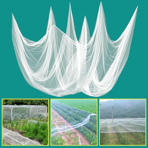 SPORTYOUTH 10x50Ft Garden Netting Ultra Fine Mesh Bird Net for Raised Beds - size: 1P-10x50ft