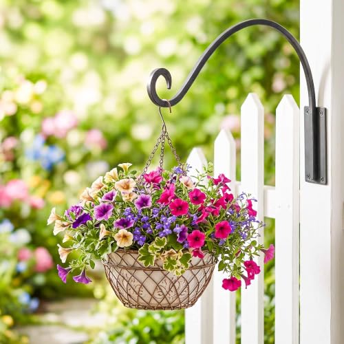 Lifyzoon Heavy Duty Plant Hanger Bracket: 16 Inch 80 lbs Outdoor Hook - size: 1A-16 Inch