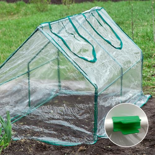 uxcell Greenhouse Clamps for 3/4" PVC Pipe, 20pcs Greenhouse Film Clamps Shading Net Rod Clip Garden Hoops for Row Cover, Greenhouse Plastic Sheeting - size: 3/4"