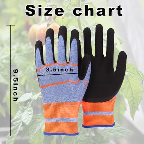 6 Pairs Gardening Work Gloves for Women & Men