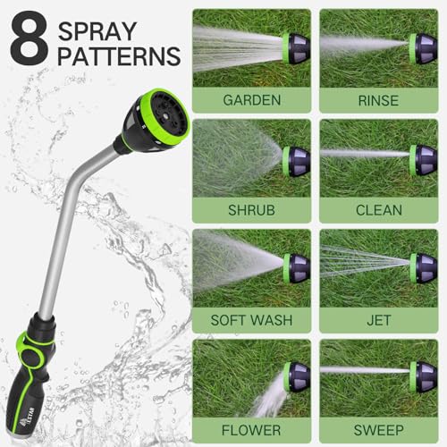 Watering Wand Heavy Duty,19-Inch Long Hose Nozzle Sprayer - size: 19 Inch