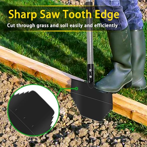 Garden 53.5Inch Edger Lawn Tool, Manual Long-Handled Edging Shovel, Snow Shovels,Lawn Edging Tool for Yard, Garden Beds,Landscaping, Sidewalk