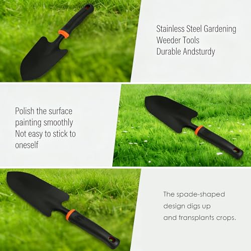 Garden Shovel, Garden Hand Trowel, Heavy Duty Hand Shovel with Ergonomic Handle, Small Gardening Tools for Digging, Gardening Spade Trowel Tools - color: Weed cutter