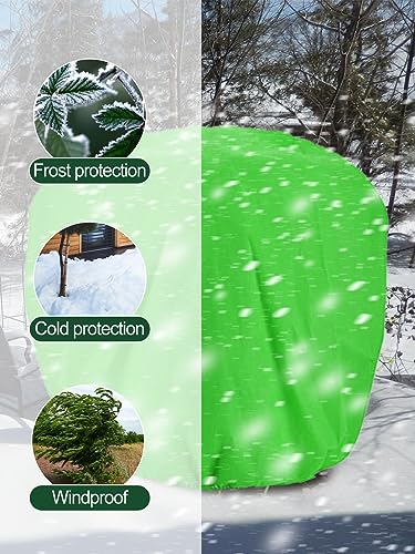 ANPHSIN 9.8ft x 9.8ft Extra Large Plant Covers Freeze Protection, 1 Pack
